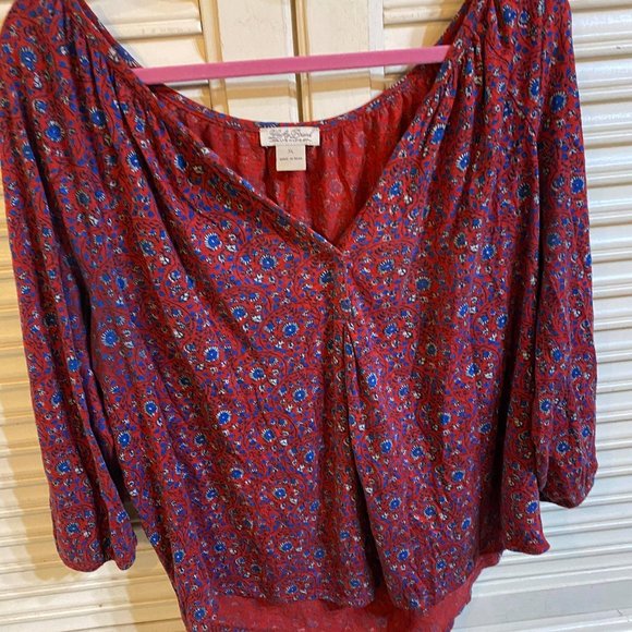 Lucky Brand peasant style shirt size XL